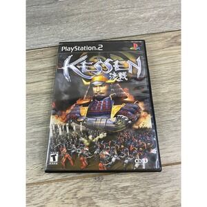 Kessen Sony PlayStation 2 PS2 2000 Real Time Strategy Koei SLUS-20098 no game